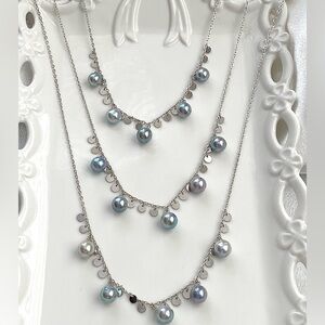 N257-Handmade High Quality Akoya Pearl S925 Necklace
